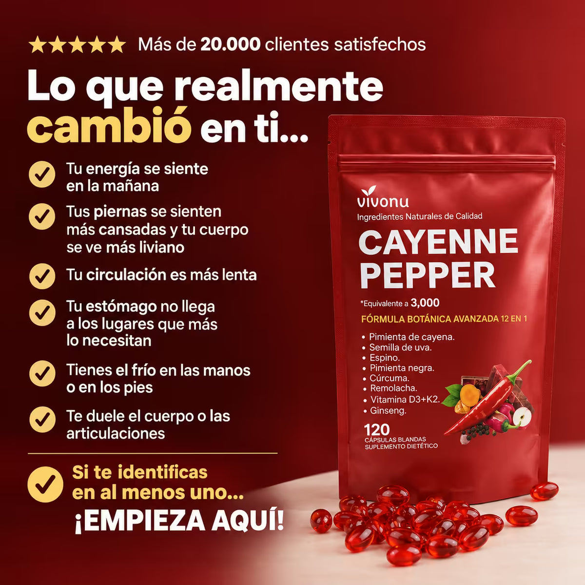 Pimienta de Cayena - Vivonu